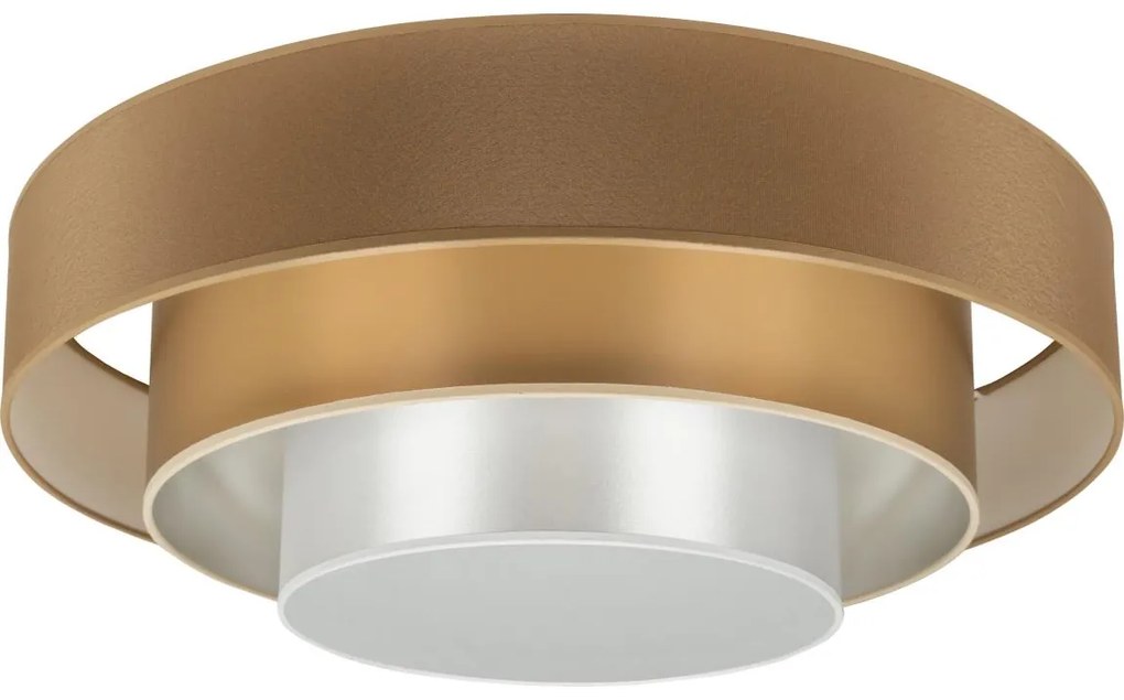 Duolla - LED Mennyezeti lámpa LUNETA LED/26W/230V átm. 60 cm 4000K barna/arany