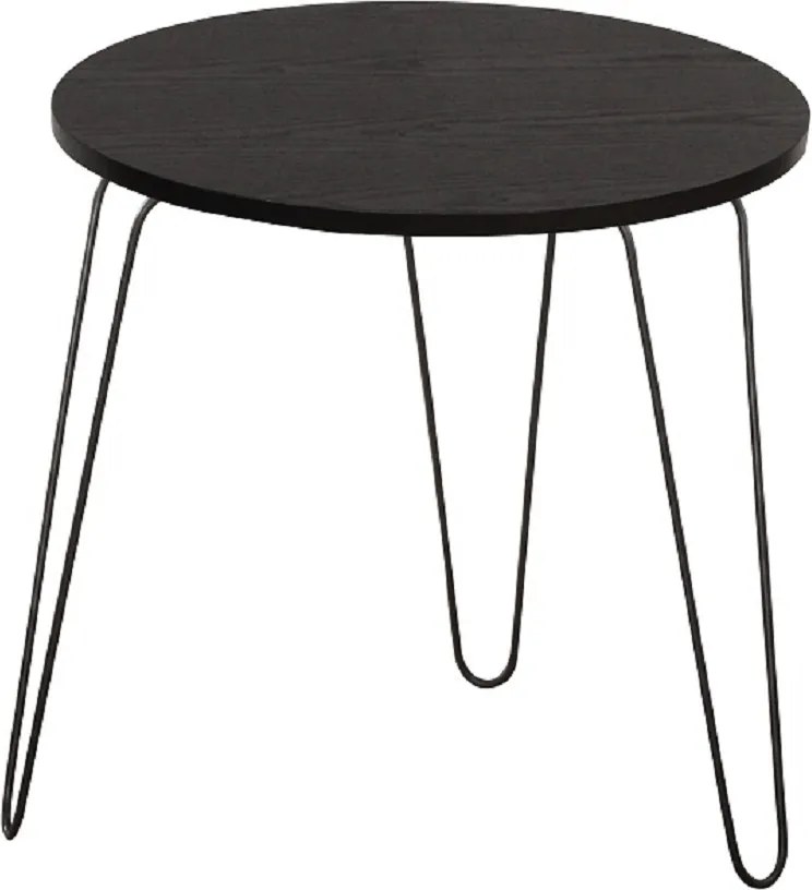 Konzolasztal, fekete tölgy/fekete, RONIN