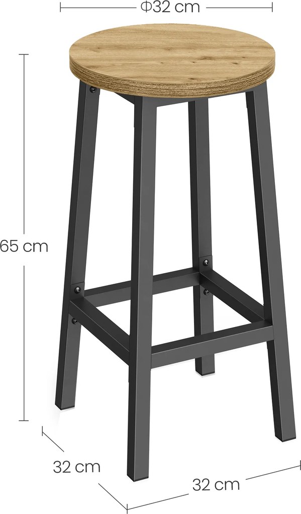 Taylor Artisan bárszék fekete lábakkal