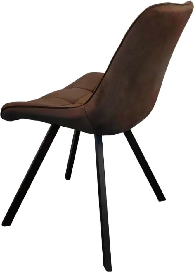 Étkezőszék, sötétbarna Velvet szövet/fekete, SAMIRA