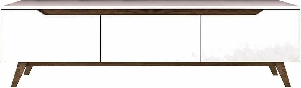 Dita White and Walnut TV-asztal