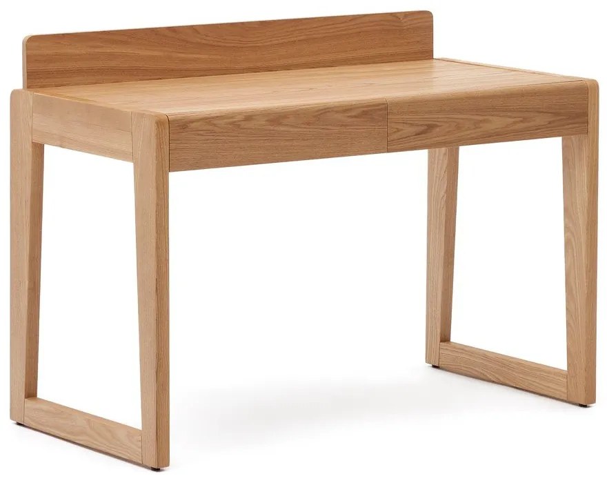 Íróasztal kőrisfa dekoros asztallappal 60x120 cm Arandu – Kave Home