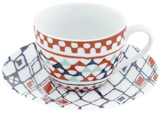 Goji 6 db-os porcelán csésze és csészealj szett - Villa Altachiara