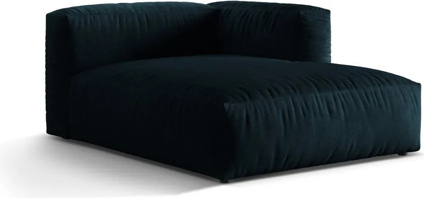 Sötétkék bársony kanapé modul (jobb oldali) Martina – Micadoni