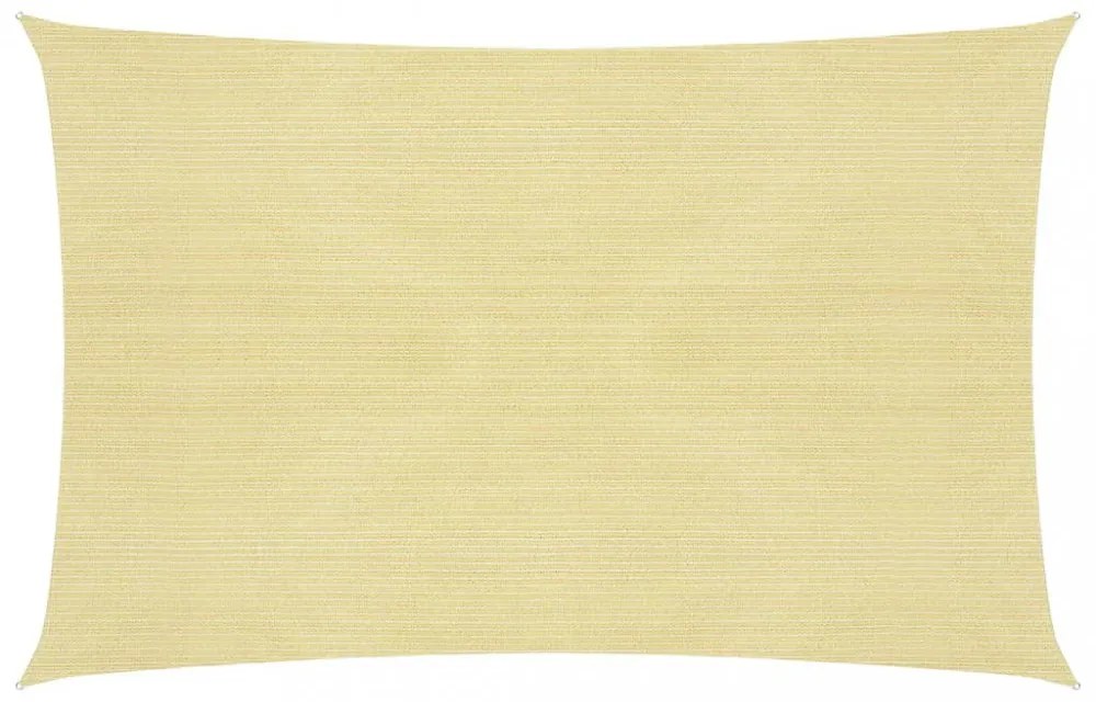 2x4 m Bézs négyszögletű HDPE napernyő