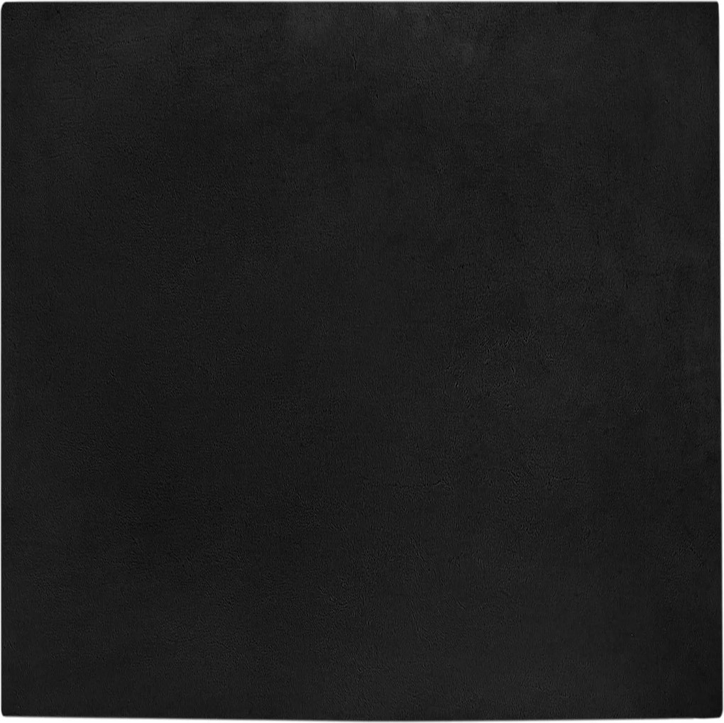 vidaXL Csúszásgátló Műnyúl Szőnyeg Olite Fekete 160 x 160 cm