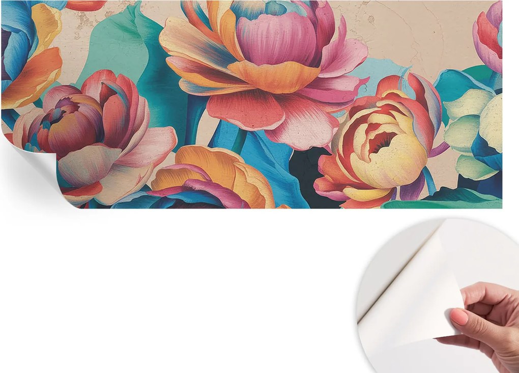 Design fali fotótapéta öntapadós virágos harmónia 250x104 cm