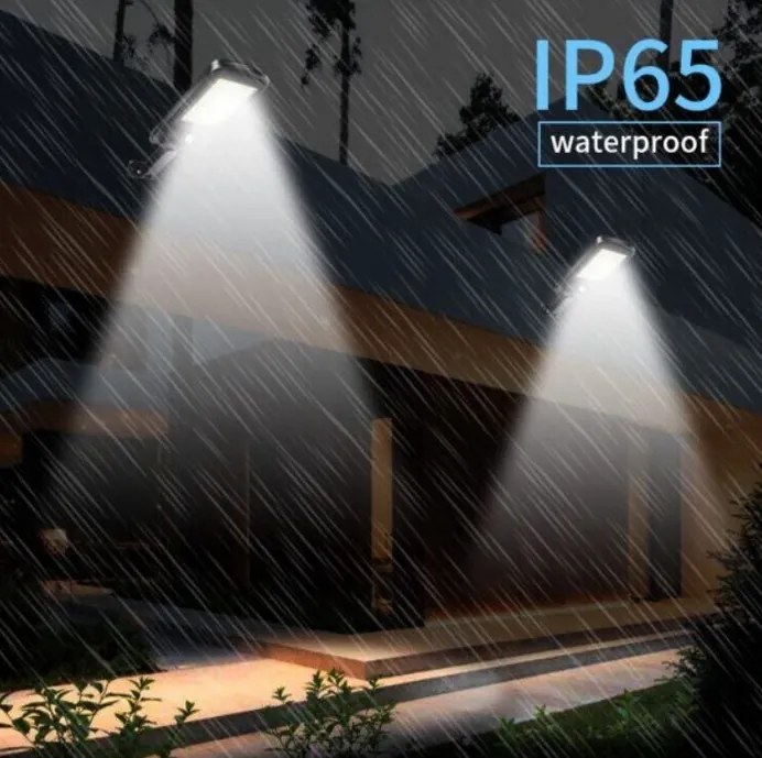 Napelemes kerti LED lámpa mozgás- és alkonyérzékelővel - BK-120-B-6COB