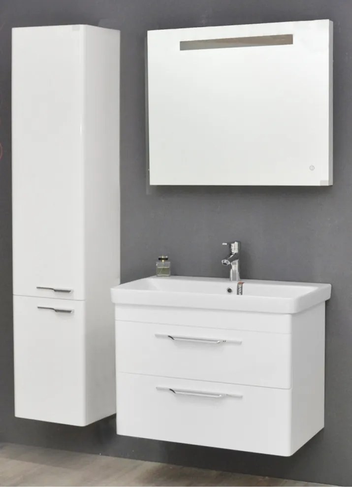 TMP LUX 60 fali fürdőszobabútor - CeraStyle SHARP 37100 mosdóval - 60 x 48 cm