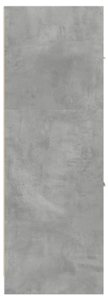 betonszürke szerelt fa patikaszekrény 40 x 41 x 118 cm