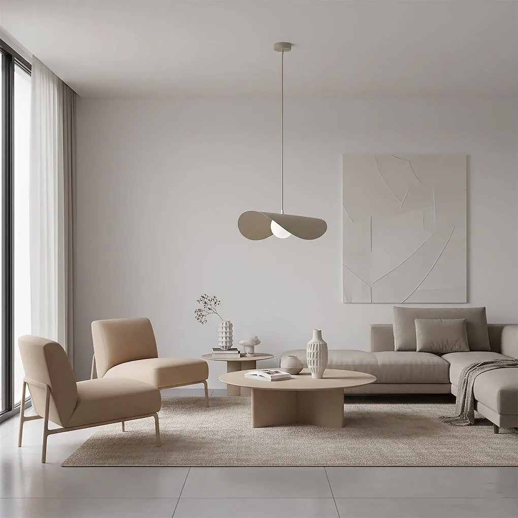 Emibig modern függeszték ritual bézs fehér emi1632/1l