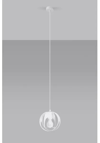 Sollux SL.1083 - Csillár zsinóron TULOS 1xE27/60W/230V fehér