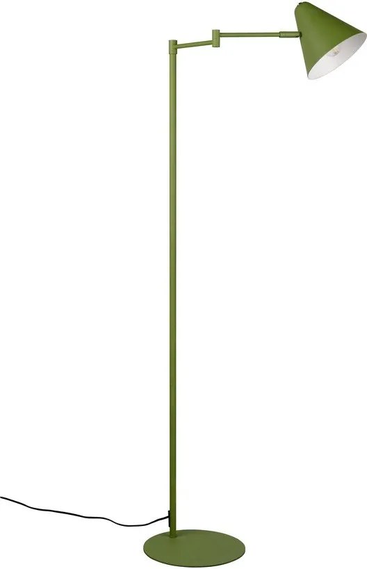 Zöld állólámpa hajlítható szerkezettel (magasság 126,5 cm) Cosima – Trio