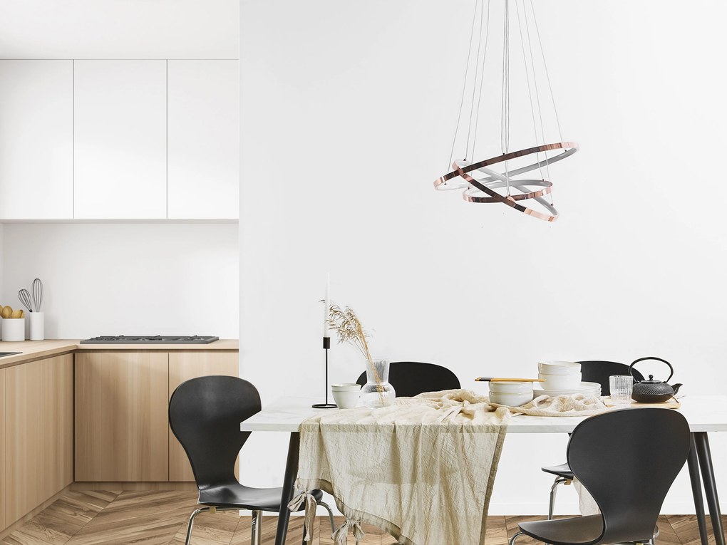 Rosegold fém LED függőlámpa ATREK Beliani