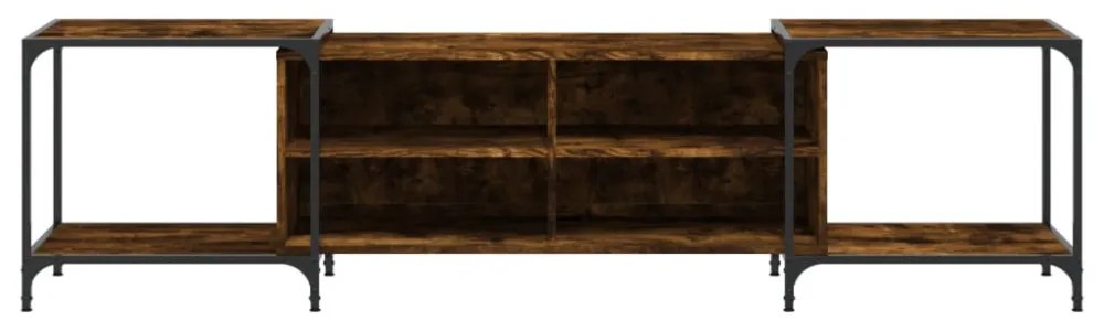 füstös tölgy színű szerelt fa TV szekrény 203 x 37 x 50 cm