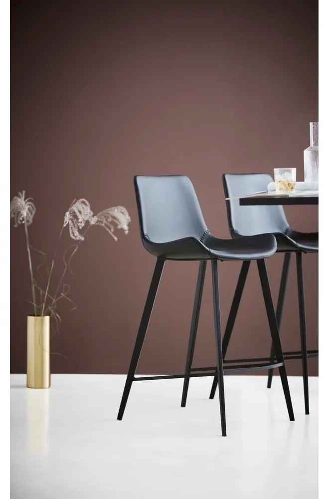 Hype fekete műbőr bárszék, magasság 91 cm - DAN–FORM Denmark