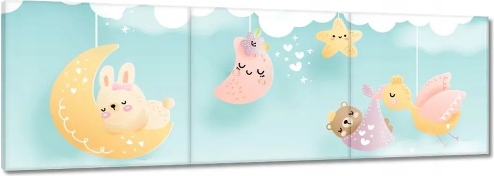 Vászonkép 60x20 Aranyos alvó állatok