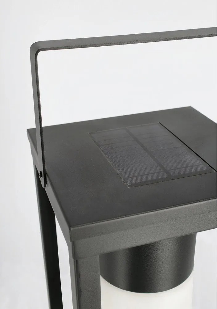 Fekete napelemes-USB LED lámpás (magasság 75 cm) Solar – Bizzotto