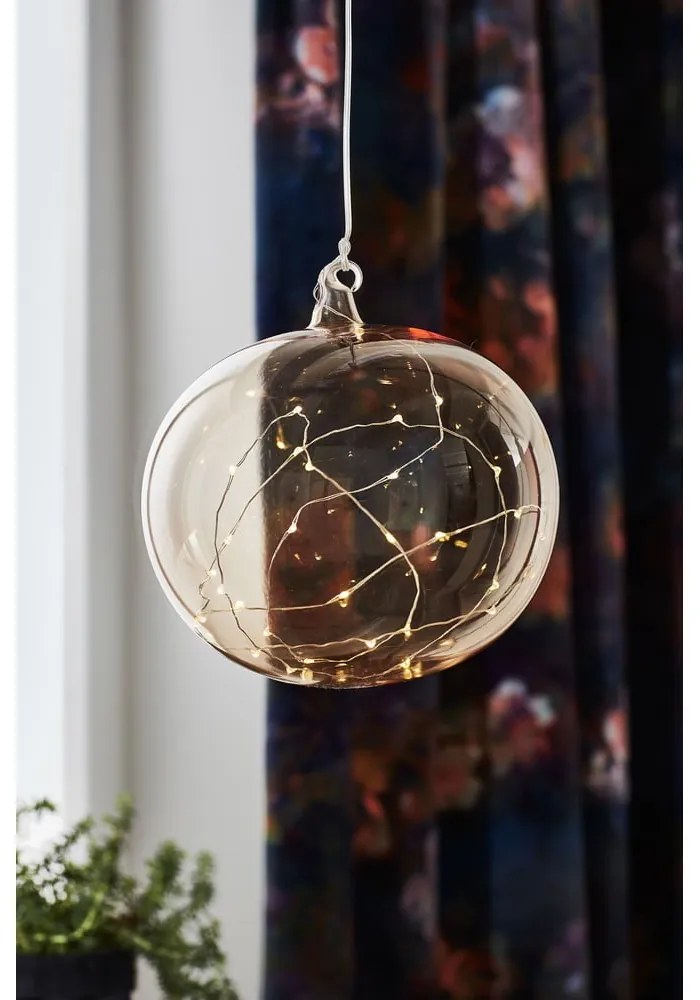 Narancssárga függő karácsonyi fénydekoráció ø 18 cm Lina – Markslöjd