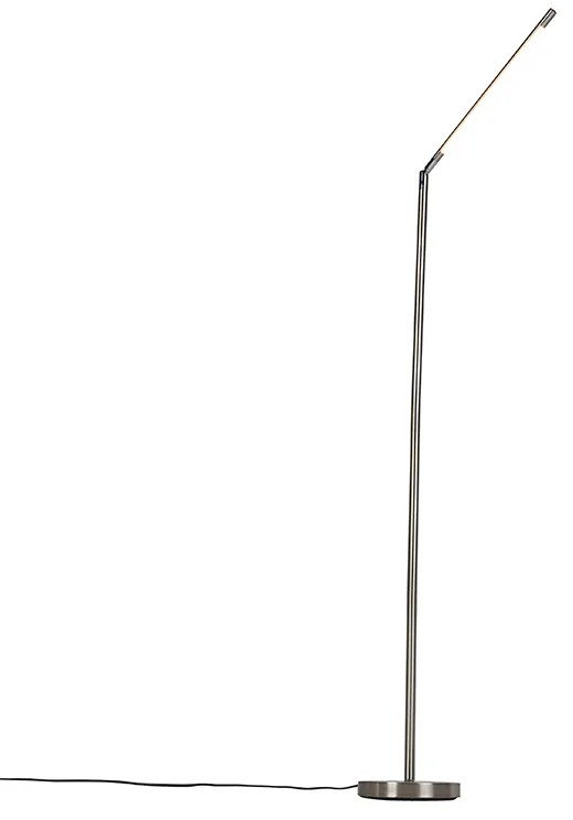 Modern állólámpa acélból, LED-del - Berdien