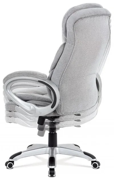Scaun pivotant de birou lux cu tapițerie din țesături speciale Silver Ka-G198