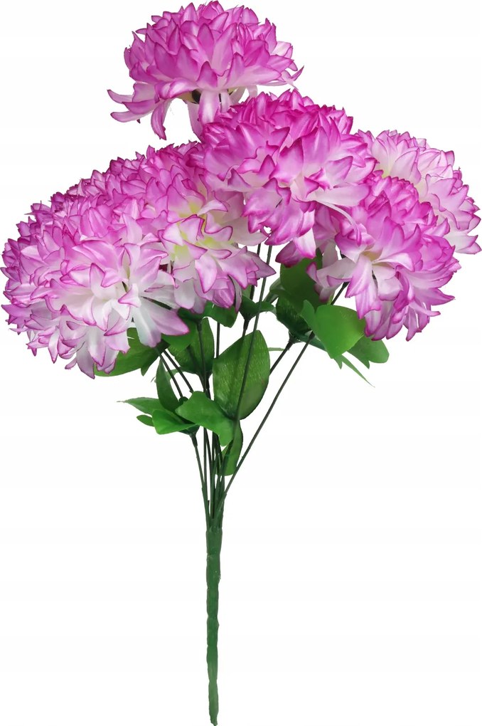 9-es csokor krizantém lila-fehér Goliat Virágok