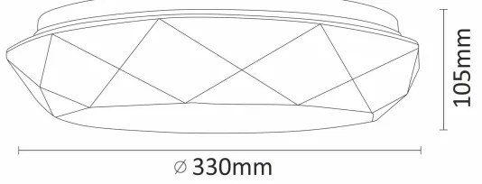 LED fürdőszobai mennyezeti lámpa GALAXY LED/17W/230V