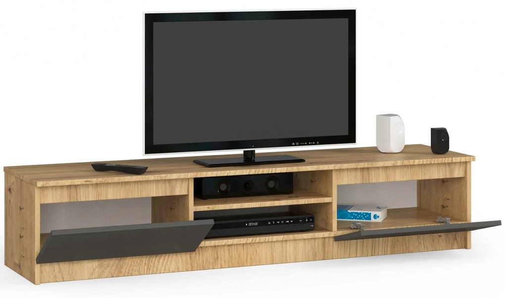 TV asztal Katalina  (artisan tölgy + szürke). 1069932
