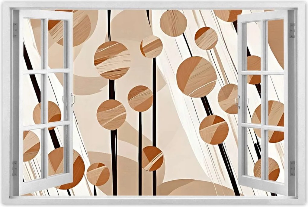 Poszterek 90x60 Bézs az oszlopokon