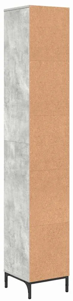 Fürdőszobai magas szekrény Beton szürke 31.5 x 33 x 190 cm
