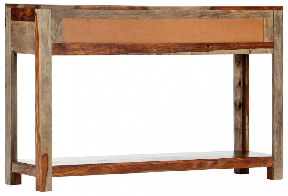 tömör kelet-indiai rózsafa tálalóasztal 3 fiókkal 120x30x75 cm