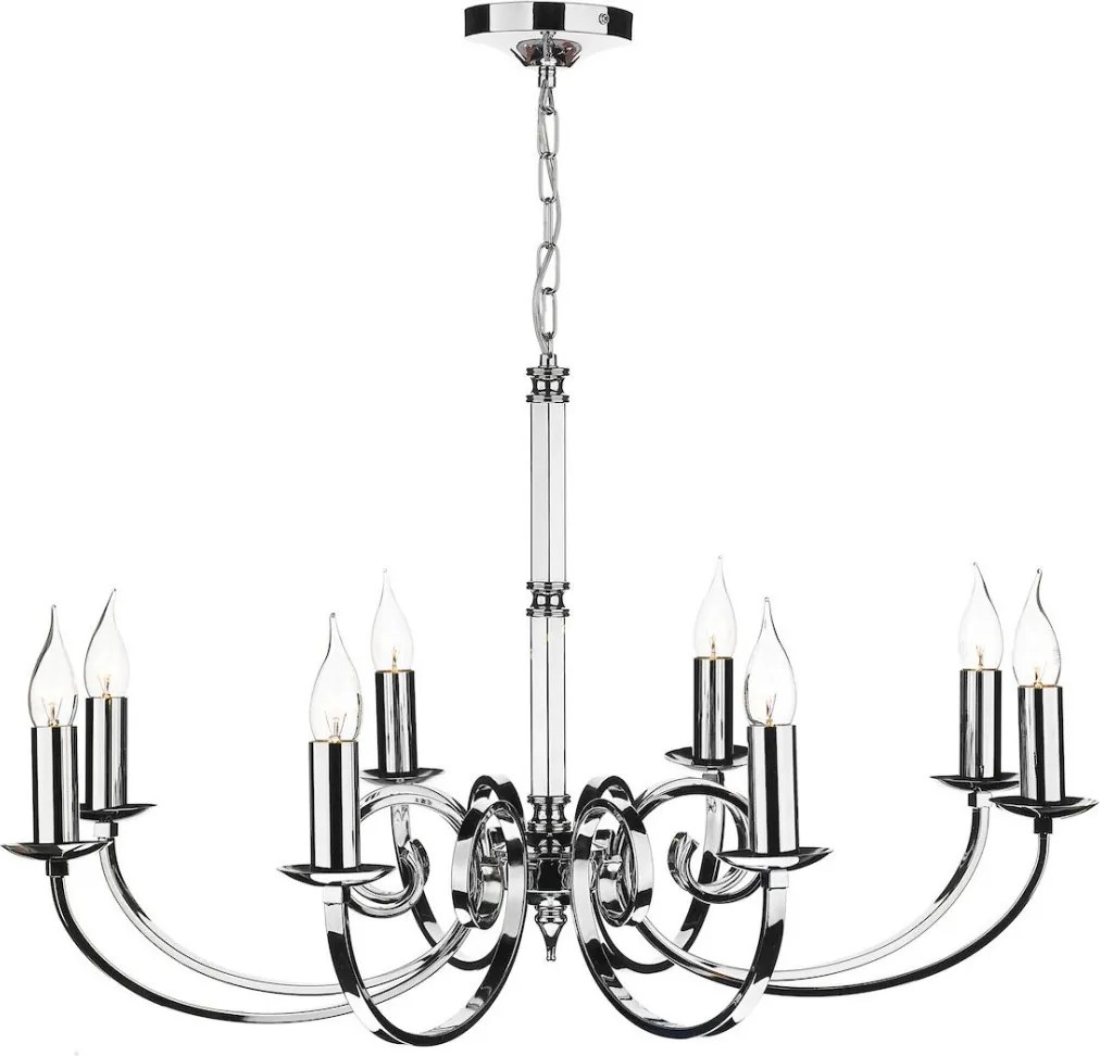 DAR LIGHTING MUR0850 MURRAY Modern Csillár Csiszolt Króm E14 IP20