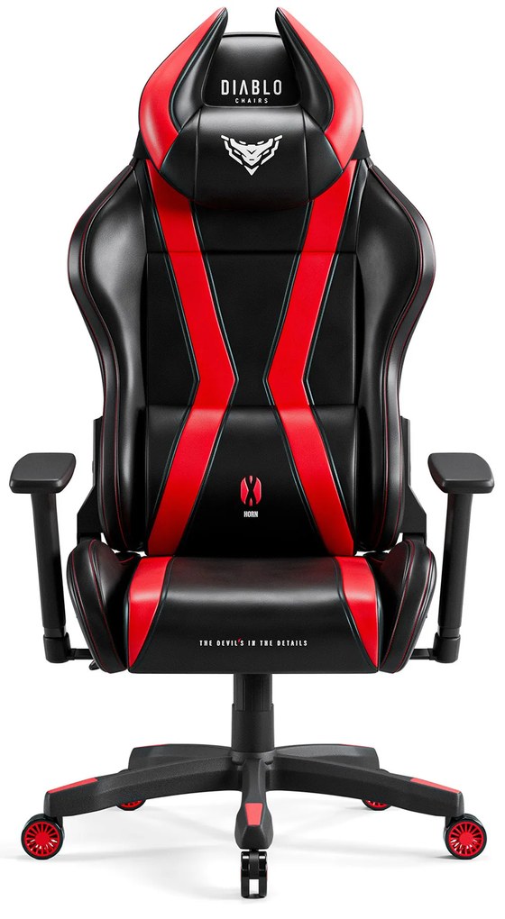 Gamer szék Diablo X-Horn 2.0 Átlagos méret, Fekete-piros