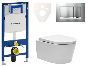 Fali WC szett Geberit előtétfalas szereléshez + SAT Brevis WC SIKOGES3W7