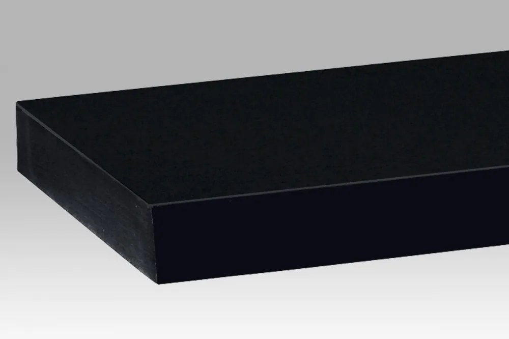 P-002 lebegő polc 120 cm MDF magasfényű fekete