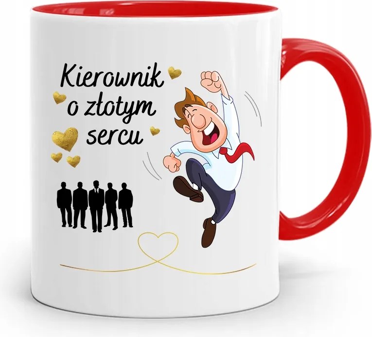Piros Bögre Arany Szívű Vezetőnek, fényképes nyomattal