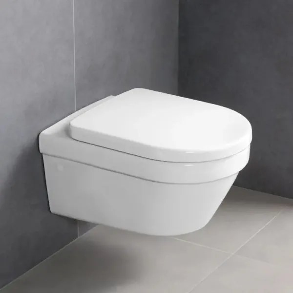 Villeroy & Boch 4694HRR1 - Függesztett WC SoftClose ülőkével ARCHITECTURA kerámia/fehér