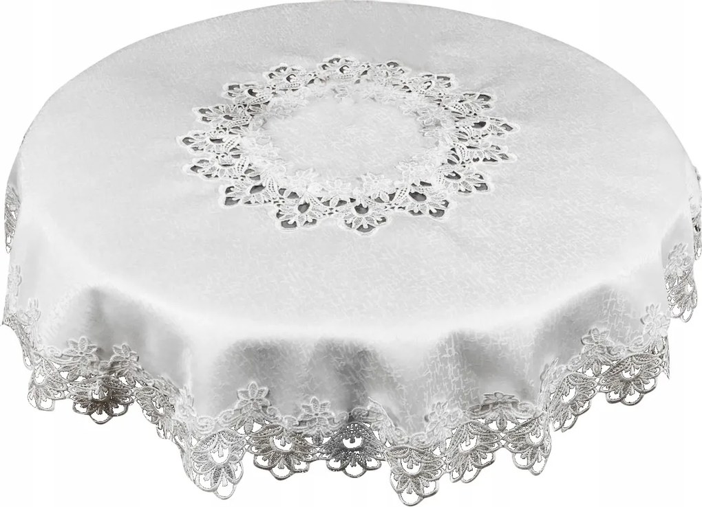 Abrosz Gipszből 150cm Fehér Dekorációs Asztalra