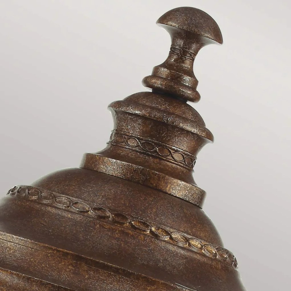 ELSTEAD FE-EB3-L-BRB ENGLISH BRIDLE Klasszikus Kültéri Állólámpa Antik Bronz, Átlátszó E14 IP44