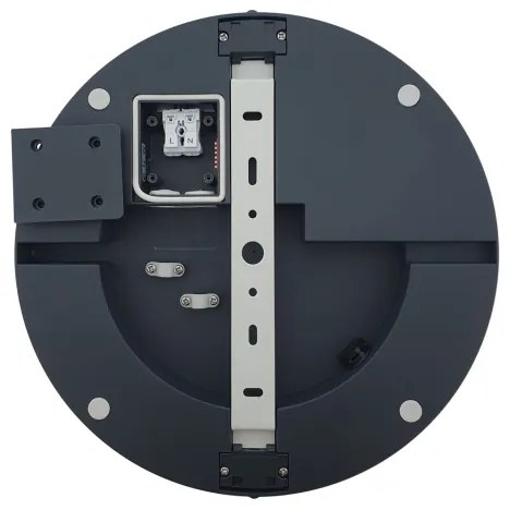 LED Fürdőszobai mennyezeti lámpa ELLÉ LED/24W/230V 3000/4000/6500K átm. 26 cm IP54 antracit