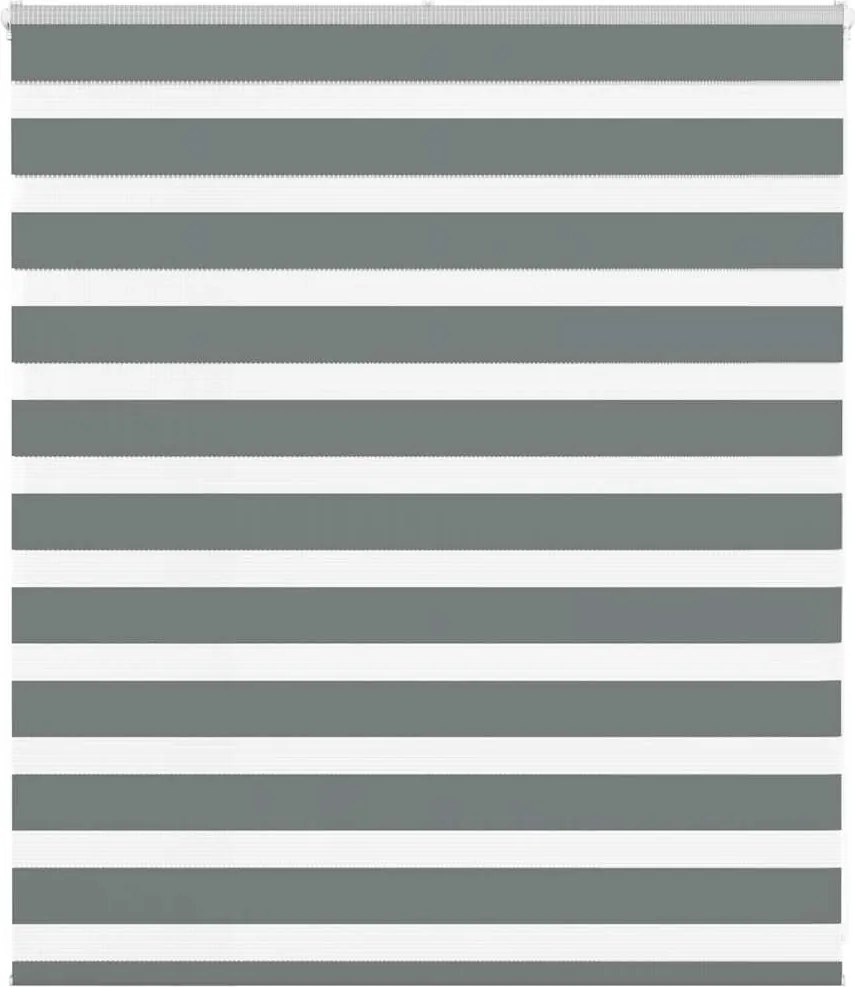 vidaXL zebrafüggönnyel sötét szürke szövetszélesség 130,9cm poliészter