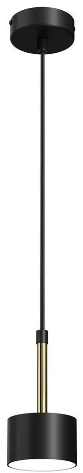 Csillár zsinóron ARENA 1xGX53/11W/230V fekete/arany