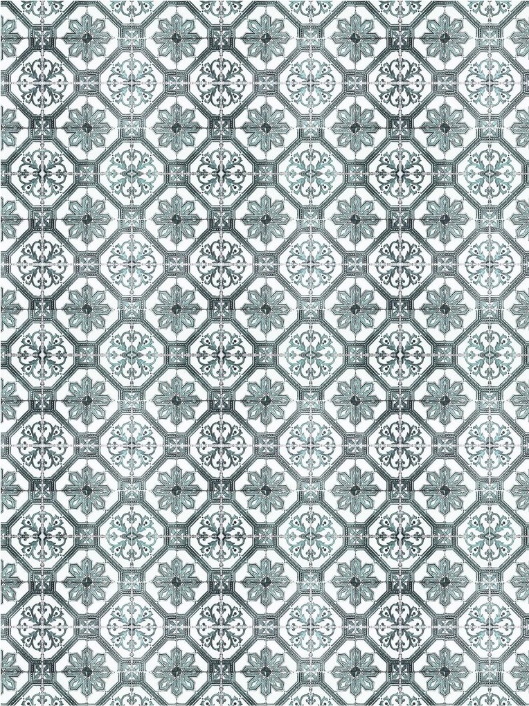 Flizelin fotótapéta Virágos geometria Mozaik csempe 206x275 +ragasztó