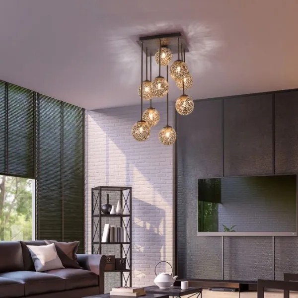 Paul Neuhaus 6238-48 - Csillár rúdon GRETA 9xG9/40W/230V