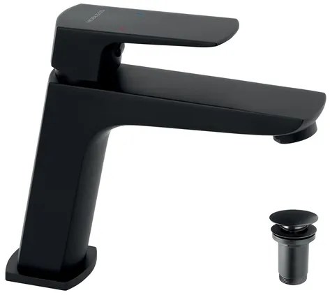 Mosdó csaptelep Novaservis Nobless EGO leeresztőszeleppel fekete 43003,5