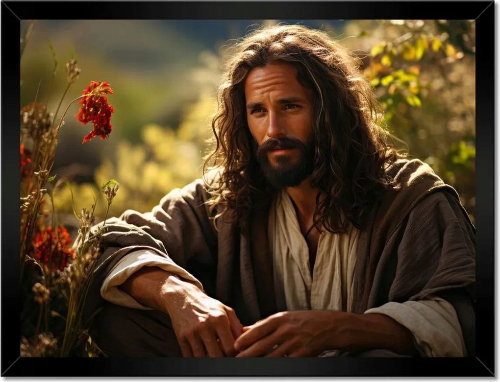 Poszterek keretben 40x30 Jézus Krisztus irgalmas