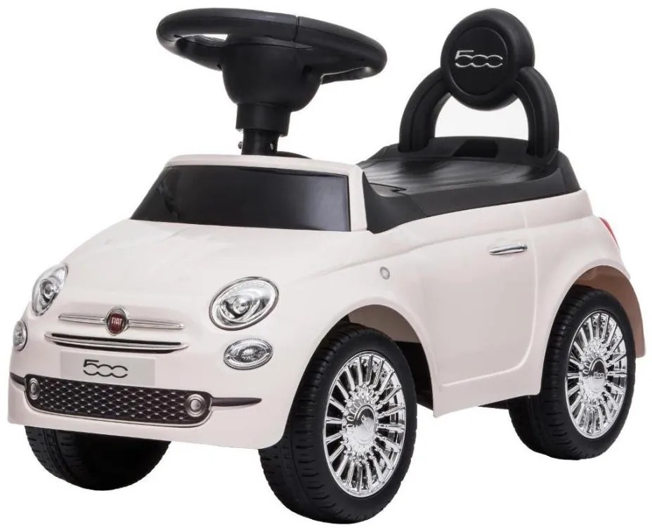 Push autó Fiat 500 2xAA krémes