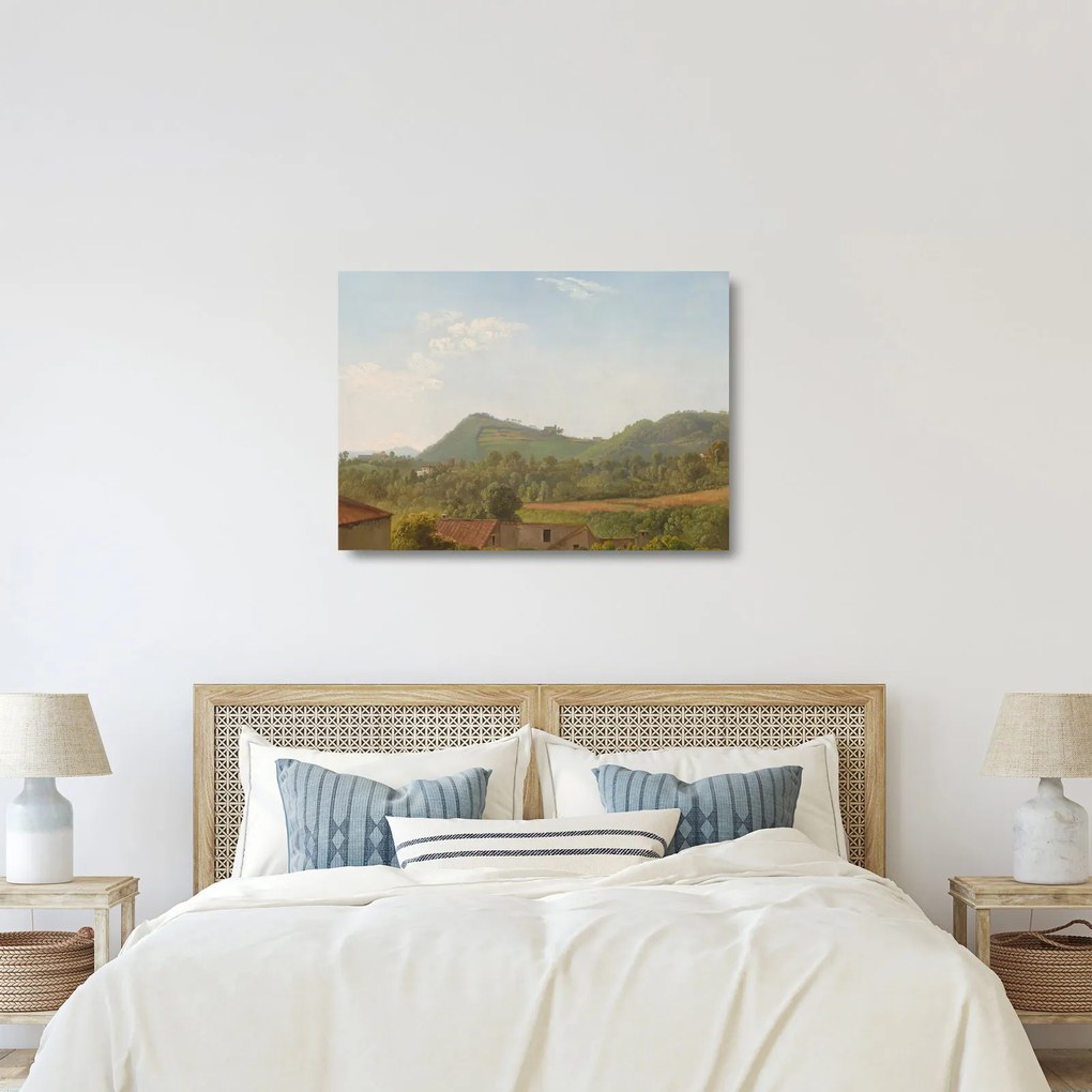 Üveg kép - Simon Denis, View Near Naples, reprodukciók (70x50 cm)