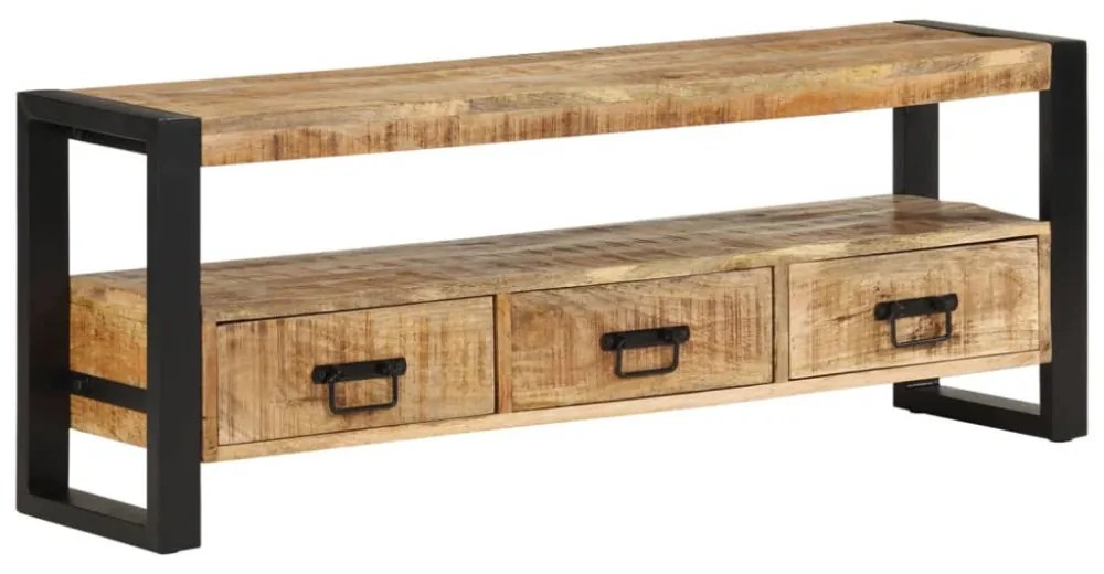 tömör mangófa TV-szekrény 120 x 30 x 45 cm