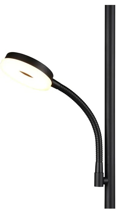 Fekete LED állólámpa (magasság 178 cm) Specter – Trio